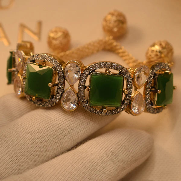 Black Onyx Statement Bracelet | Luxury Gold Bracelet