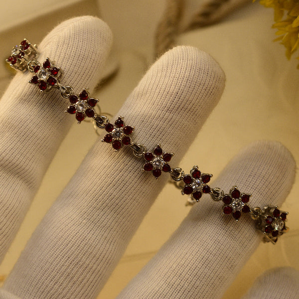 Blue Daisy Crystal Bracelet | Elegant Floral Jewellery
