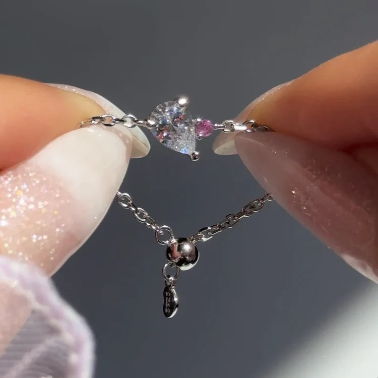 Pear Cut Chain Ring | Elegant Crystal Ring for Women