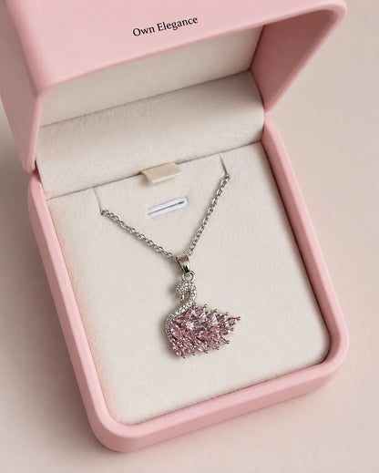 Elegant Swan Necklace | Crystal Pendant for Women