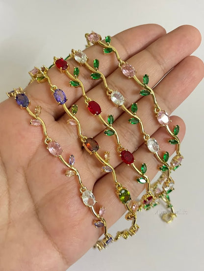 Pink Tulip Bracelet | Elegant Floral Jewellery for Women