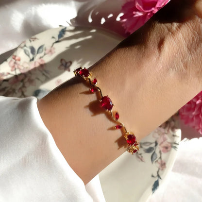 Pink Tulip Bracelet | Elegant Floral Jewellery for Women
